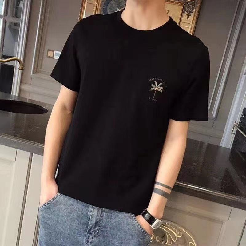 Áo Thun Tay Ngắn Thiết Kế Mới Thời Trang Theo Phong Cách Hồng Kông Cho Nam