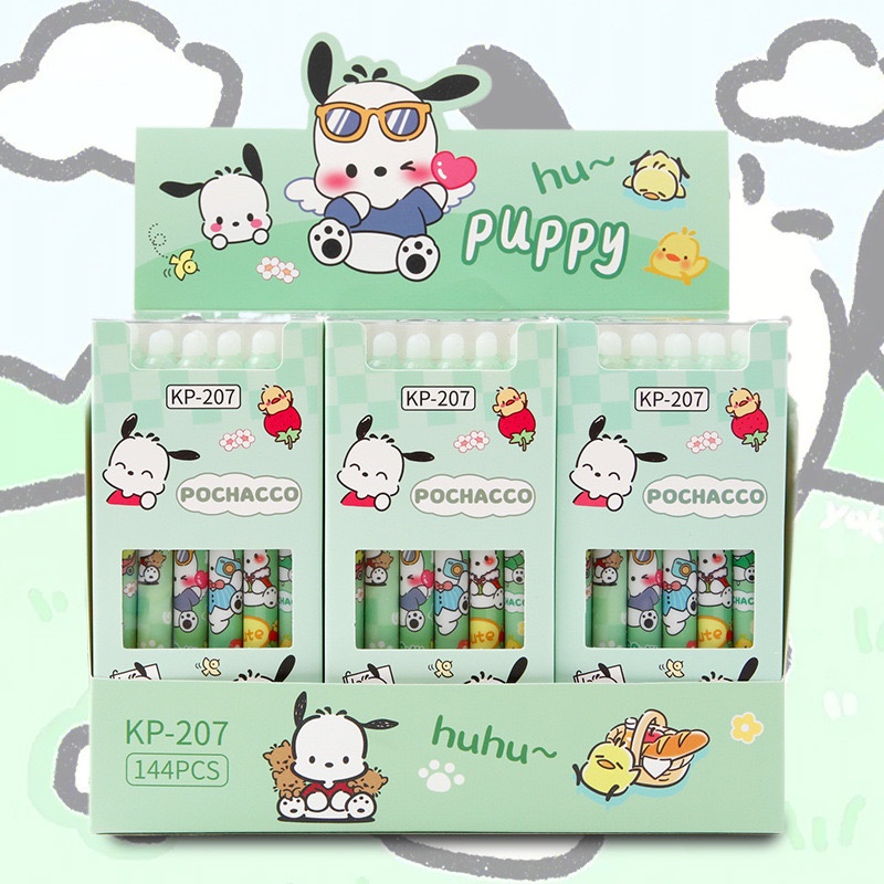 Bút bi nước mực XANH CÓ ĐẦU TẨY ngòi 0.5mm Sanrio & Pooh - ChanBe Store