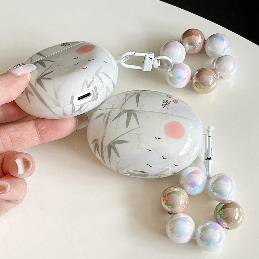 Sang Trọng Vỏ Bảo Vệ Hộp Sạc Tai Nghe huawei freebuds 3 / freebuds pro 3 pro3 Bằng Silicon Hình Chiếc Lá Kèm Móc Khóa