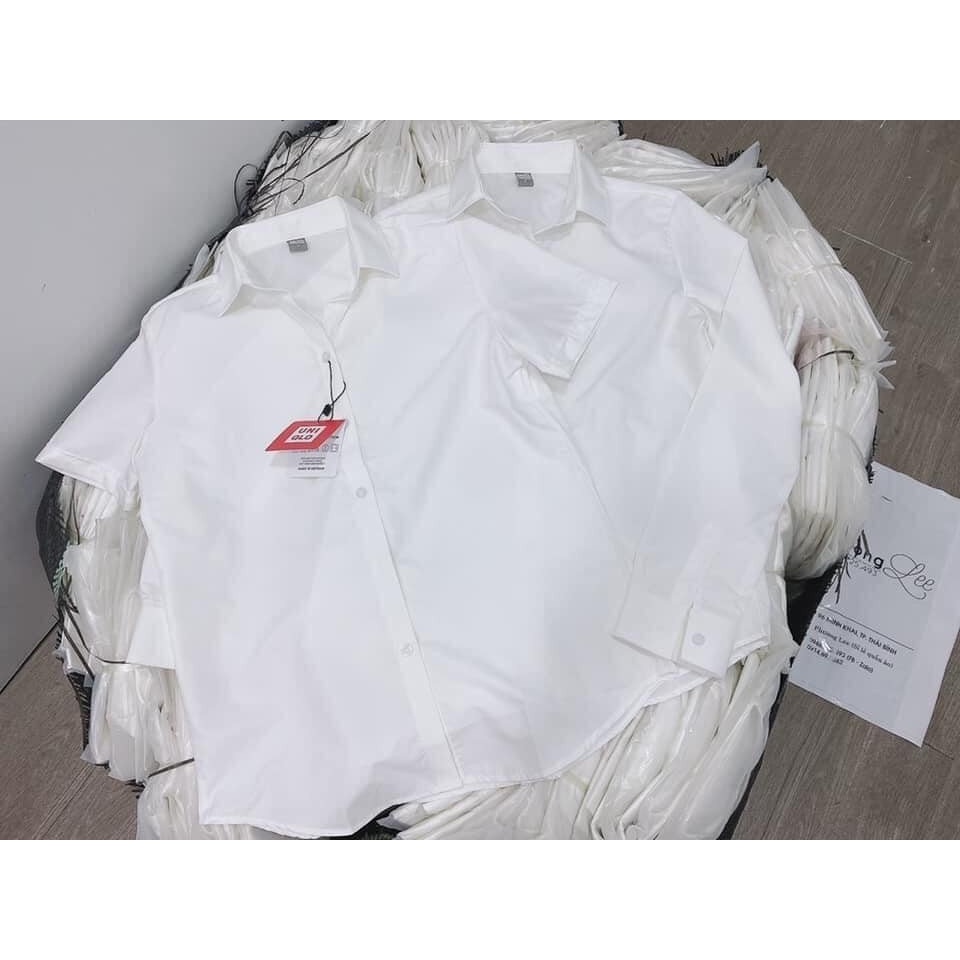 Sơ mi cộc tay công sở màu trắng Somicoctayuni_P7K2