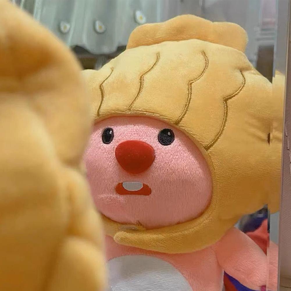 Đồ chơi nhồi bông Hình Động Vật Hoạt Hình Màu Hồng 18cm g8e9