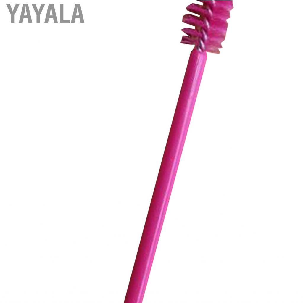 Yayala Eyebrow Brushes  Soft Bristles Grafting Eyelash Brush 50PCS for Grooming Brows Lashes
