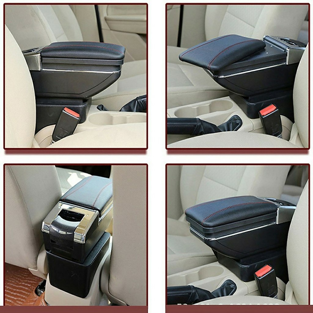 Xả- Hộp tỳ tay xe Hyundai I10 cao cấp Form cũ đời 2014-2020 tích hợp cổng sạc USB - Bảo hành 12 tháng [TặngQuà]