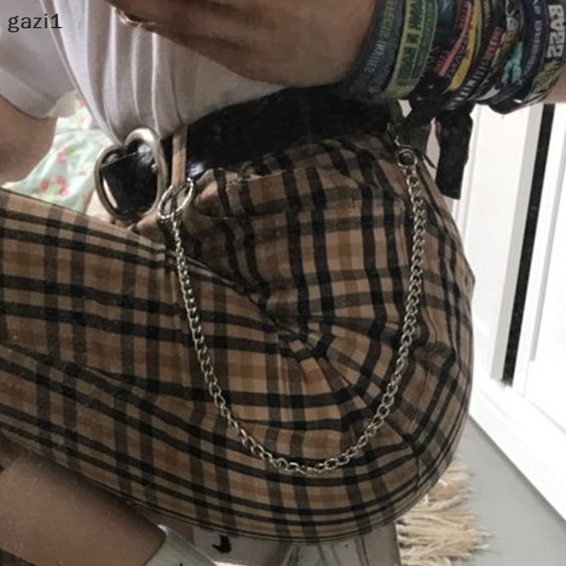 Móc Khóa Dây Xích Kim Loại Dài 1 / 2 / 3 Lớp Gắn Thắt Lưng Quần Phong Cách punk