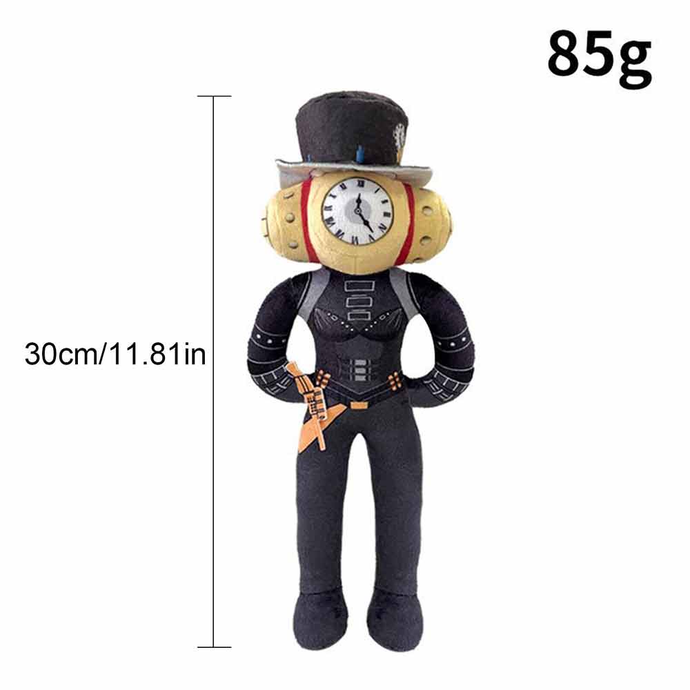 Skibidi Toilet Titan Drill man Plush,Skibidi Toilet Titan Clockman Plush
