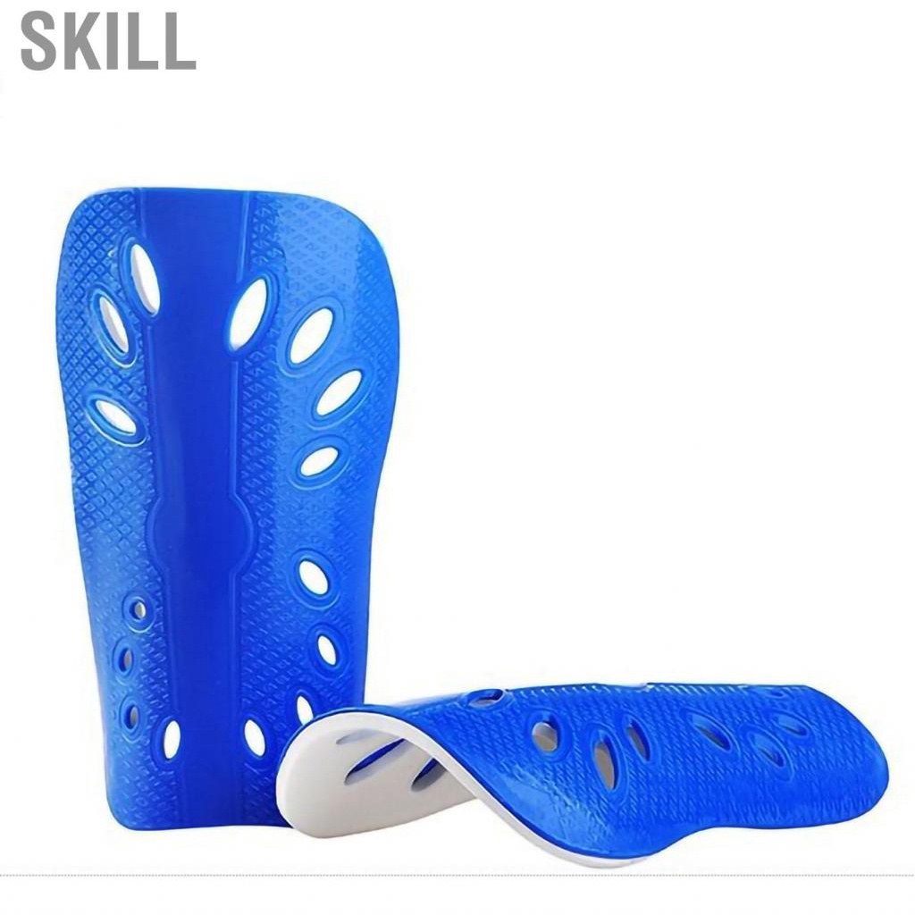Skill 1 Pair Soccer Shin Guards Non Slip Comfortable Breathable Children Adults Thickened Sport