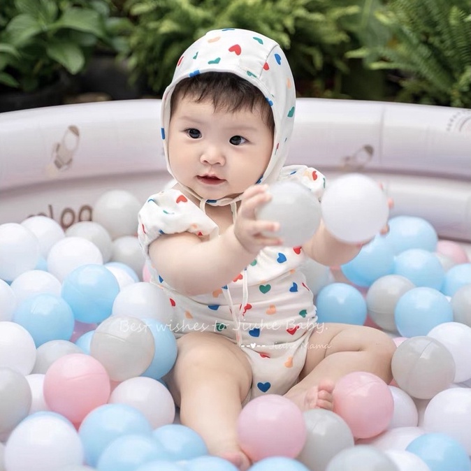 Bộ Đồ Bơi Tay Ngắn Dễ Thương Thời Trang Mùa Hè Cho Bé Gái