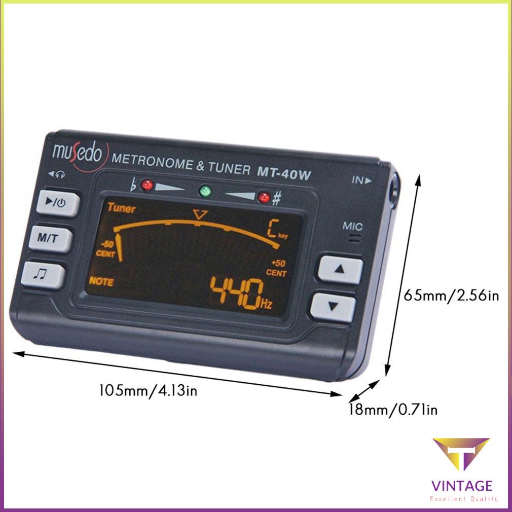 MT-40Ws Wind Instrument Tuner Digital Metronome Tone Generator