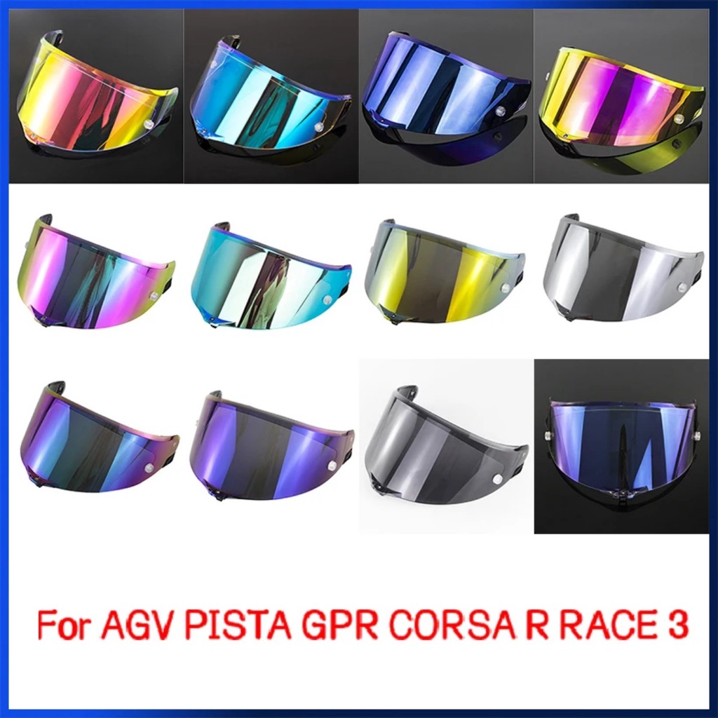 Kính Che Mặt Chống Tia uv Chống Bụi Cho Nón Bảo Hiểm Xe Máy agv pista gpr corsa r race 3