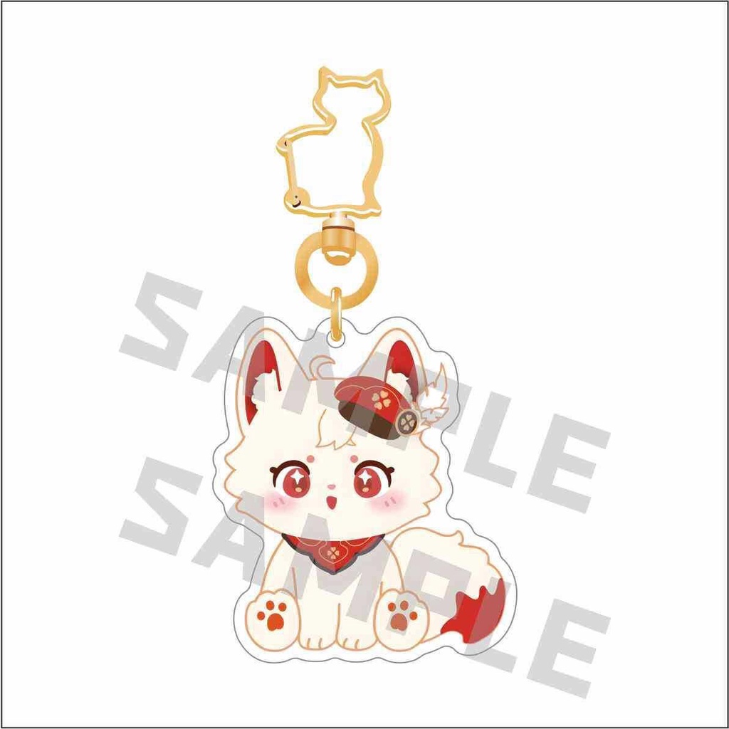 Móc khoá Genshin Impact Cat Anime KeyChain Meow Kaveh Baizhu Kirara Phụ Kiện Trang Trí Túi xách Balo