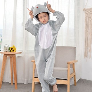 Bộ Đồ Hoá Trang Con Chuột Xám Cho Trẻ Em và Người Lớn, trang phục hóa trang các con thú trong 12 con giáp