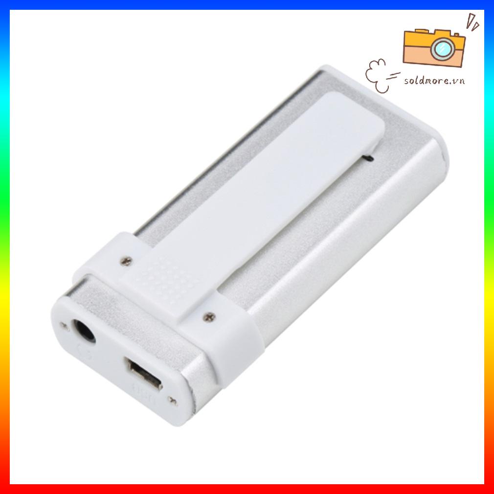 Mini USB Clip MP3 Media Player Màn hình LCD Hỗ trợ Đèn LED TF 16GB