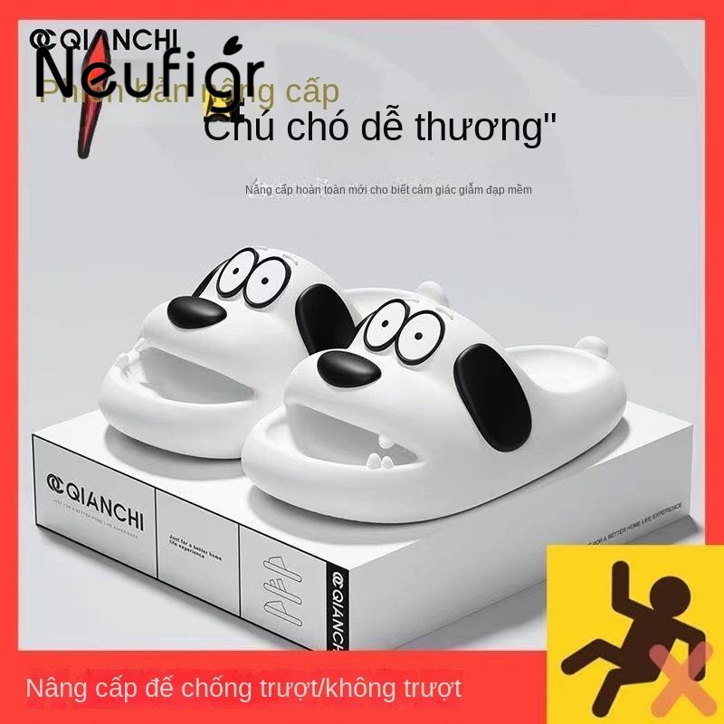 Dép Đi Trong Nhà Đế Dày Chống Trượt Thoải Mái In Hình Chó Pug Hoạt Hình Thời Trang Mùa Hè Cho Cặp Đôi