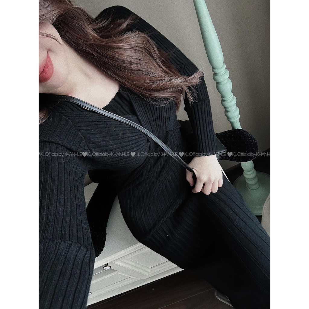 Váy bầu VL695 Váy len Maxi đuôi cá,váy len xoắn ngực chân bèo, váy bầu công sở dự tiệc suông xinh