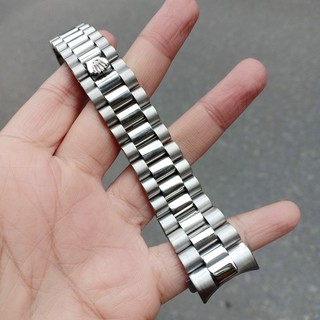 Dây đồng hồ ROLEX 3 mắt đúc đặc thép không gỉ size 20mm 3 màu cao cấp