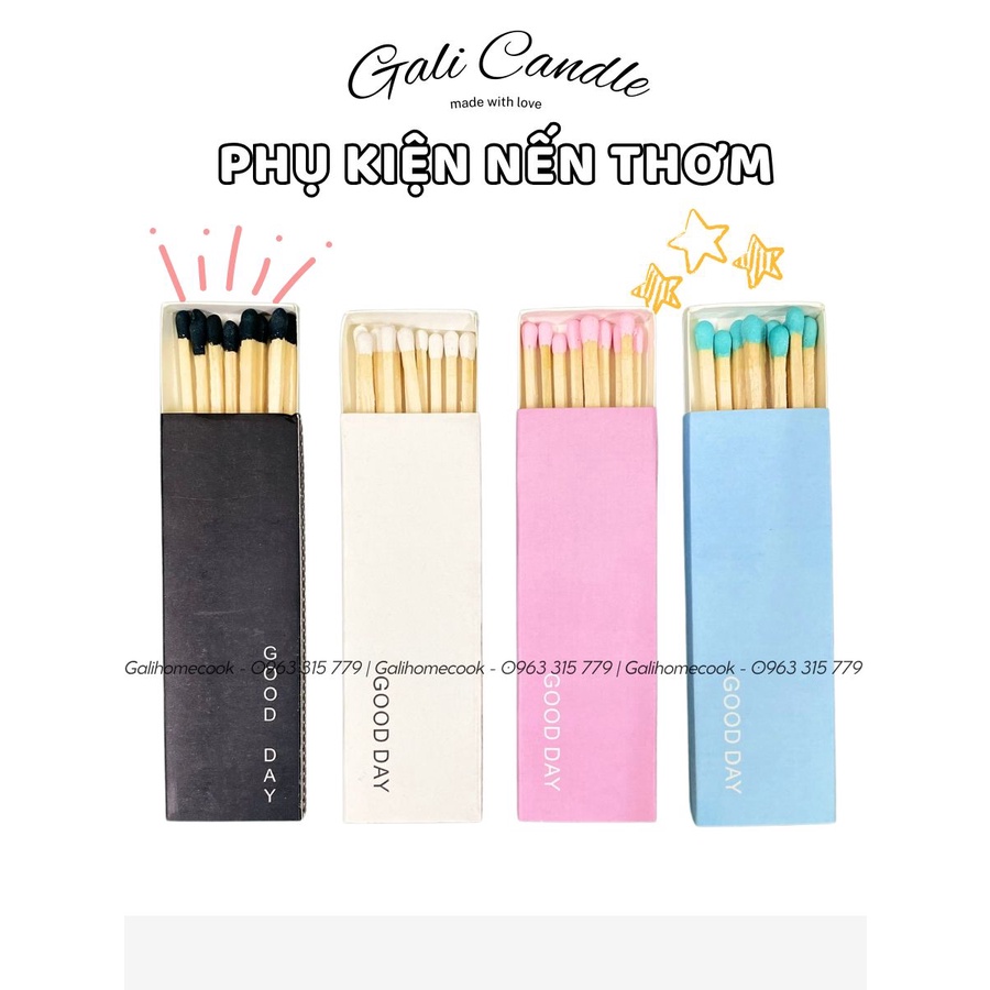 Phụ Kiện Nến Thơm GaliCandle Good Day Decor Quà Tặng Handmade