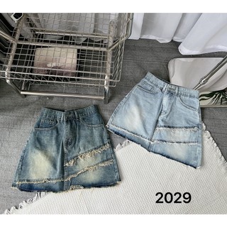 Chân Váy Jeans Nữ Bigsize Viền Chéo TCSHOP 2029