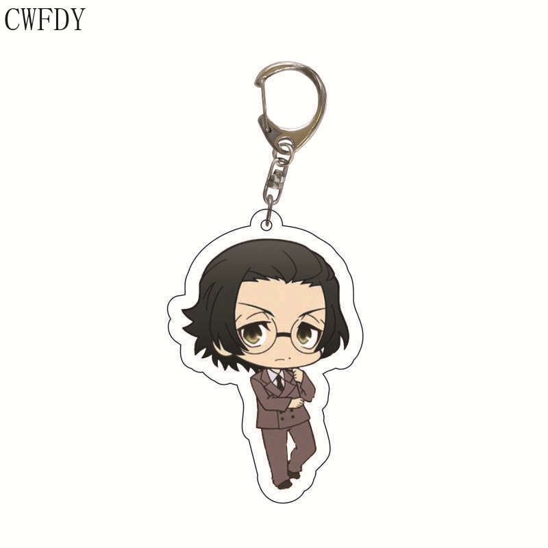 Móc khoá Bungou Stray Dogs Keychain Dazai Osamu Edogawa Ranpo Akutagawa Ryunosuke Nakajima Atsushi Nakahara Chuya