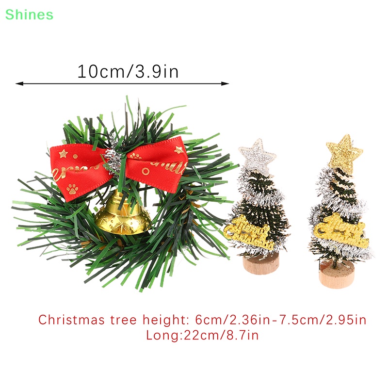Shines Đồ trang trí Cây Thông Noel Mini Tỉ Lệ 1: 12 Trang Trí Nhà Búp Bê vn