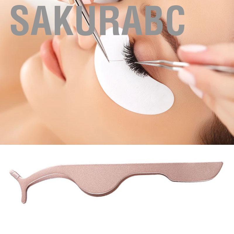 Sakurabc Eyelash Applicator  Extension Stainless Steel Auxiliary Tool for Home