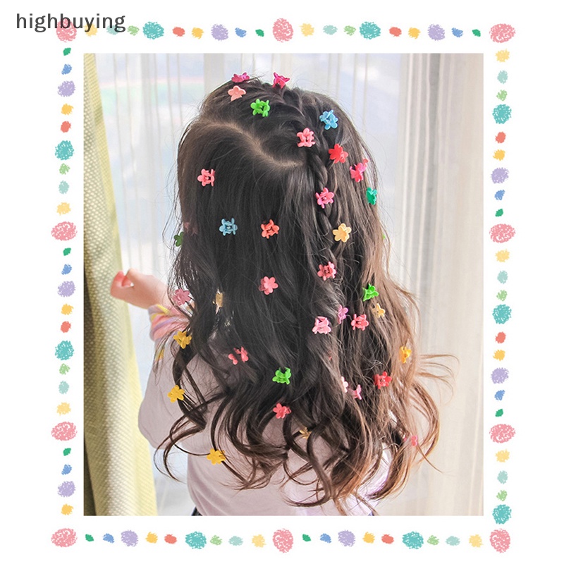 Set 10 Kẹp Tóc Hoa handmade Dễ Thương Cho Bé Gái Mới