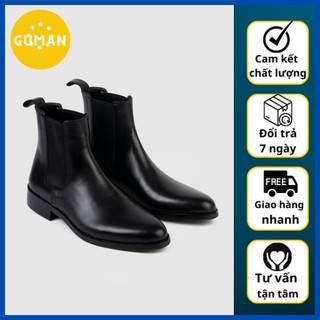 Giày Chelsea boots nam, giày da cao cấp da bò nguyên tấm