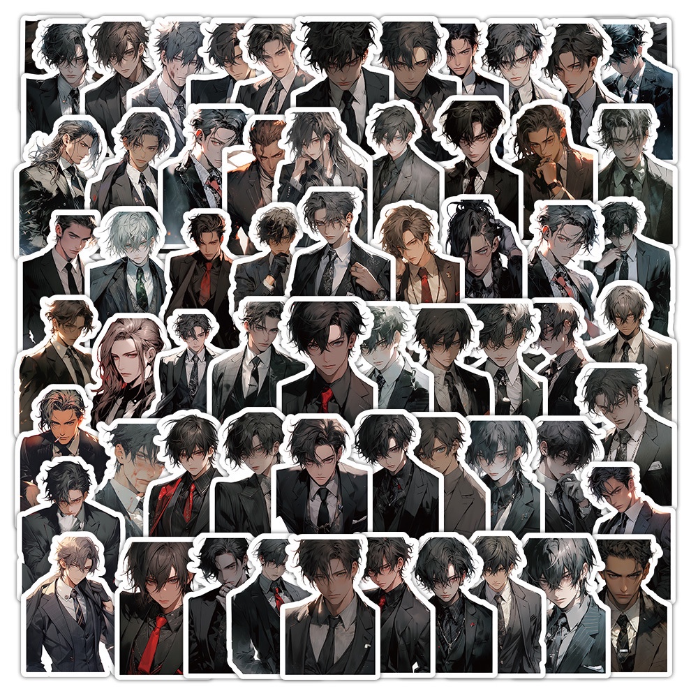 Bộ 60 Miếng Dán Trang Trí Mũ Bảo Hiểm / Bút Chì Họa Tiết Hoạt Hình graffiti Độc Đáo