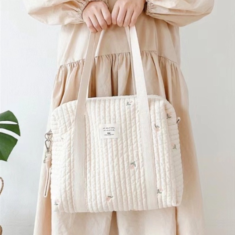 Túi Đựng Bỉm mommy Sức Chứa Lớn Đa Năng Chống Thấm Nước Phong Cách Hàn Quốc