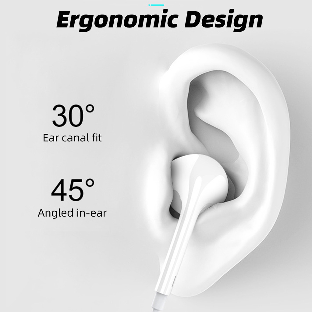 Fonken Tai Nghe Nhét Tai Jack 3.5Mm Có Micro Âm Thanh stereo Sống Động Cho samsung huawei ip