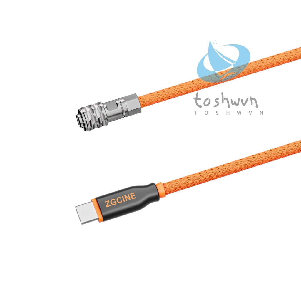 Zgcine Cáp Nguồn pd-bmd usb-c Sang pin 2-pin Dài 60cm Với Dây Bện Với camera Bỏ Túi 4k / 6k & v-mount