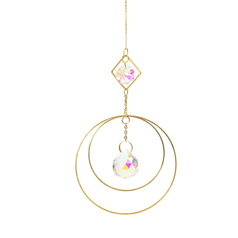 Crystal Ball Suncatcher Prism Rainbow Wind Chime Pendant Hanging Ornament