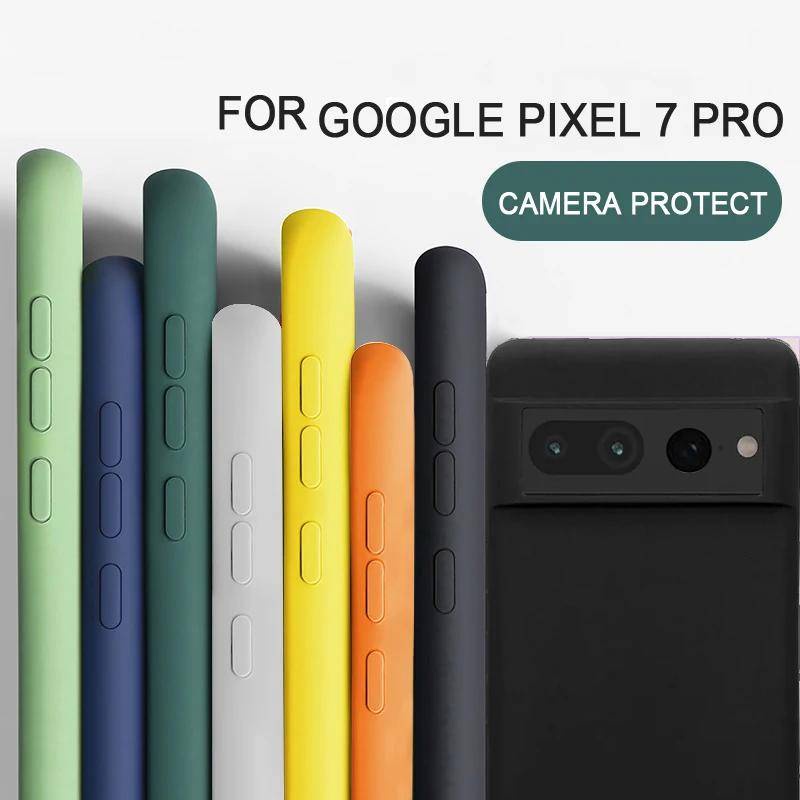 Ốp Điện Thoại Silicon tpu Mềm Dáng Vuông Cho google pixel 8 pro 2023 google pixel 8 7 6 pro 7a 6a 5a