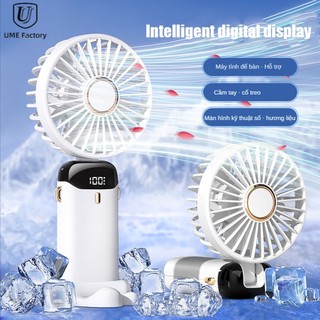 Quạt mini cầm tay gấp gọn sạc usb tiện dụng quạt mini cầm tay 5000 mah tiện dụng quạt mini usb cầm tay thời trang fan quạt điện