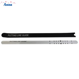 【Anna】Golf Putter Ruler Aid Putting Alignment Rail Black/Silver Golf Practice