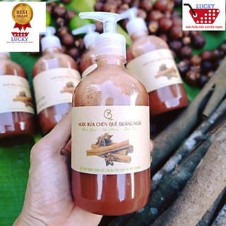 Nước Rửa Chén Đĩa Quế Bồ Hòn 100% Thiên Nhiên - An Toàn Cho Sức Khỏe, Không Hại Da Tay 500ML