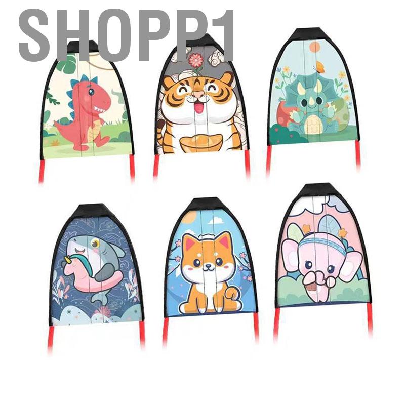 Shopp1 Children Thumb Ejection Kite Cartoon Animals Small Launcher Funny Outdoor Sports Games Toy for Kids Birthday Gifts