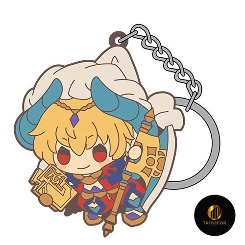 Móc khóa Fate/Grand Order -Demonic Battlefront: Babylonia- Gilgamesh Pinched Phụ kiện trang trí túi 