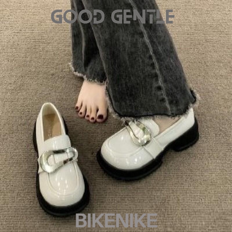 BIKENIKE Giày búp bê giày nữ 2023 NEW Mùa hè Vintage England phong cách thiết lập Mary Jane đơn giày23073110