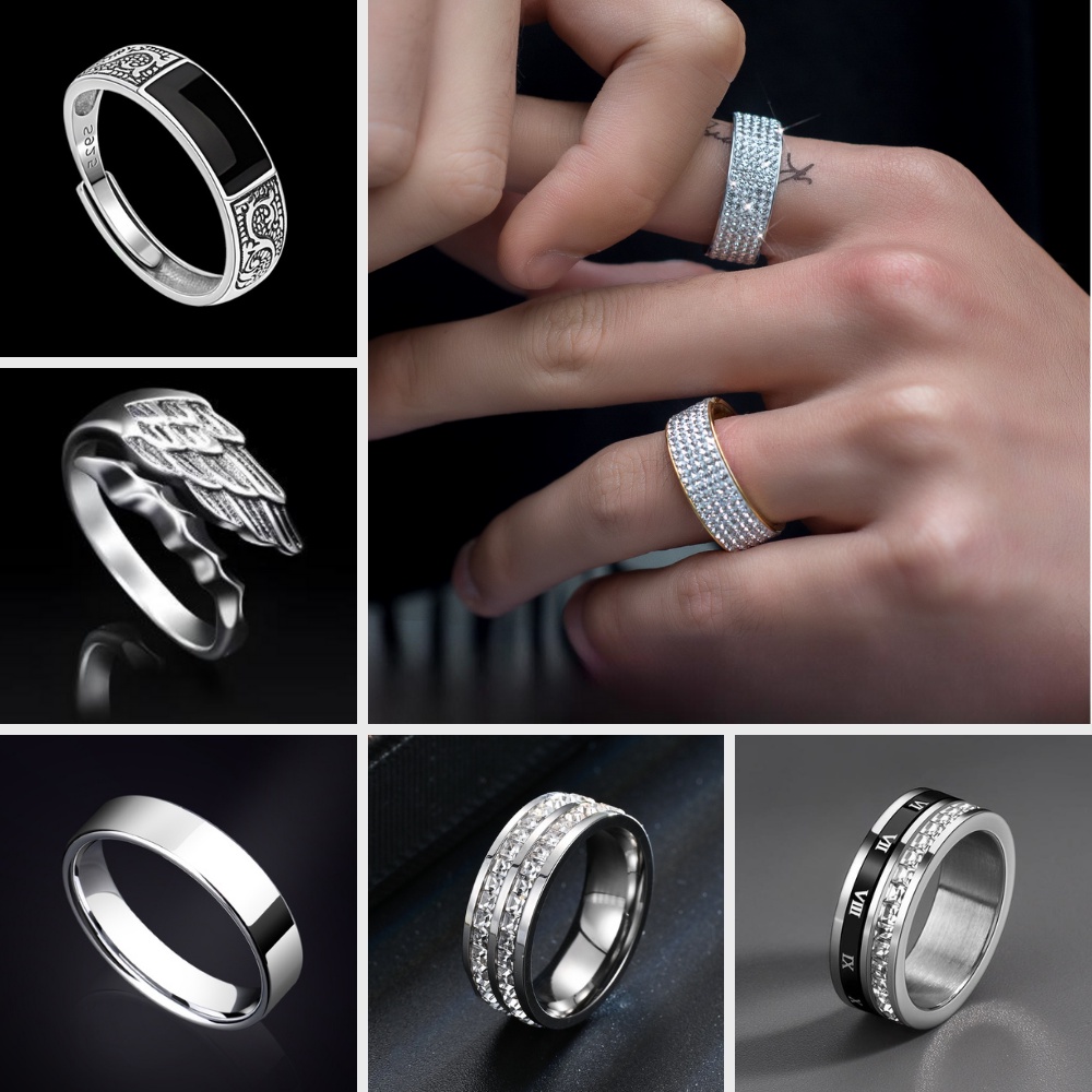 Nhẫn Titan Thời Trang Unisex – Nhẫn Nam Nữ Đơn Giản, Phụ Kiện Trang Sức Cá Tính KIN Accessories Chống Gỉ Sét