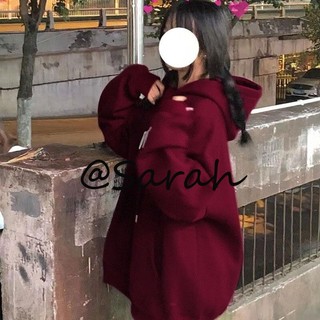  Sarah Áo Khoác hoodie áo khoác nữ zip hoodie INS Độc đáo unique comfortable WWY23C0ED6 51Z231218 