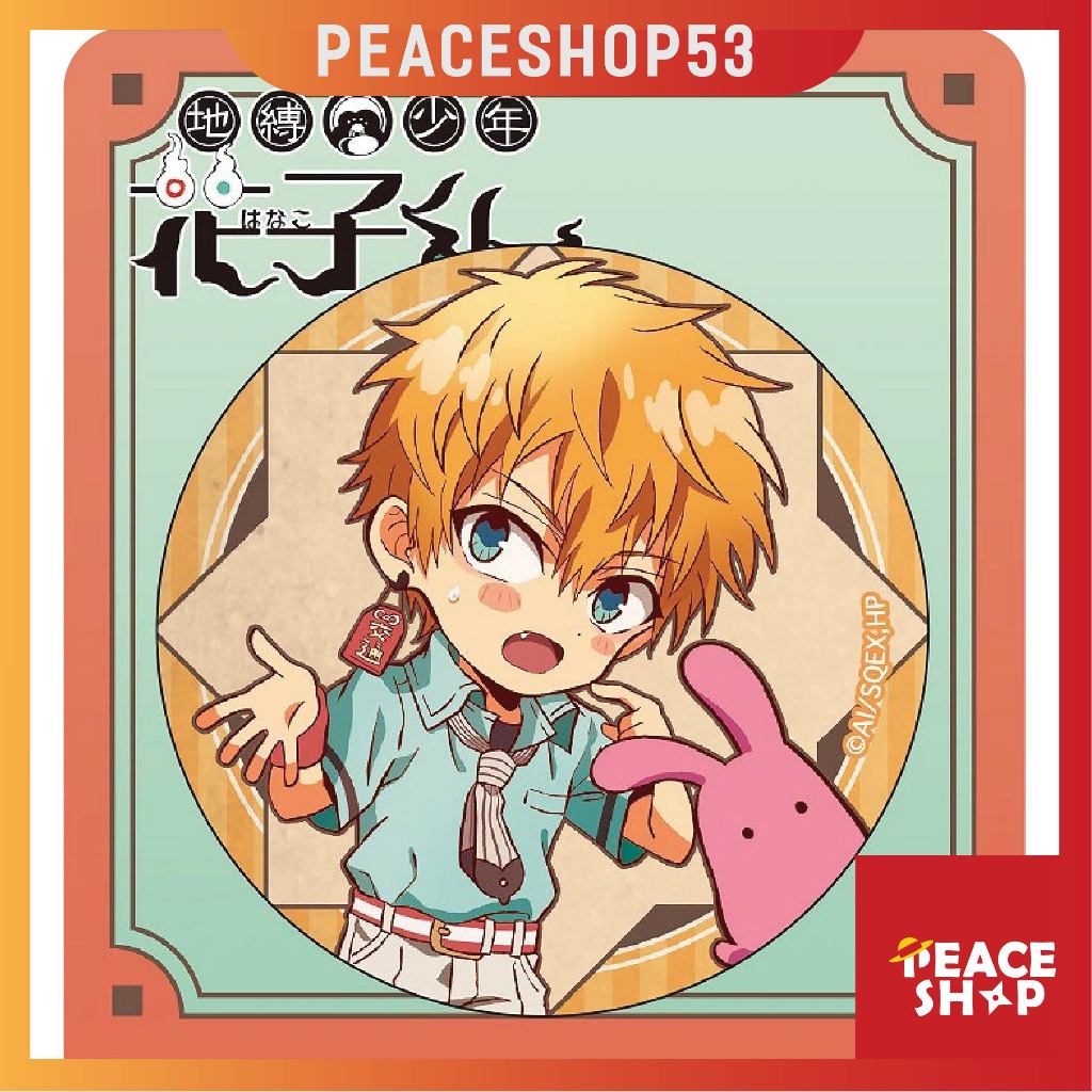 Huy hiệu Jibaku Shounen Hanako-kun Phụ Kiện Anime Manga Game Toilet-Bound Hanako-kun HH64