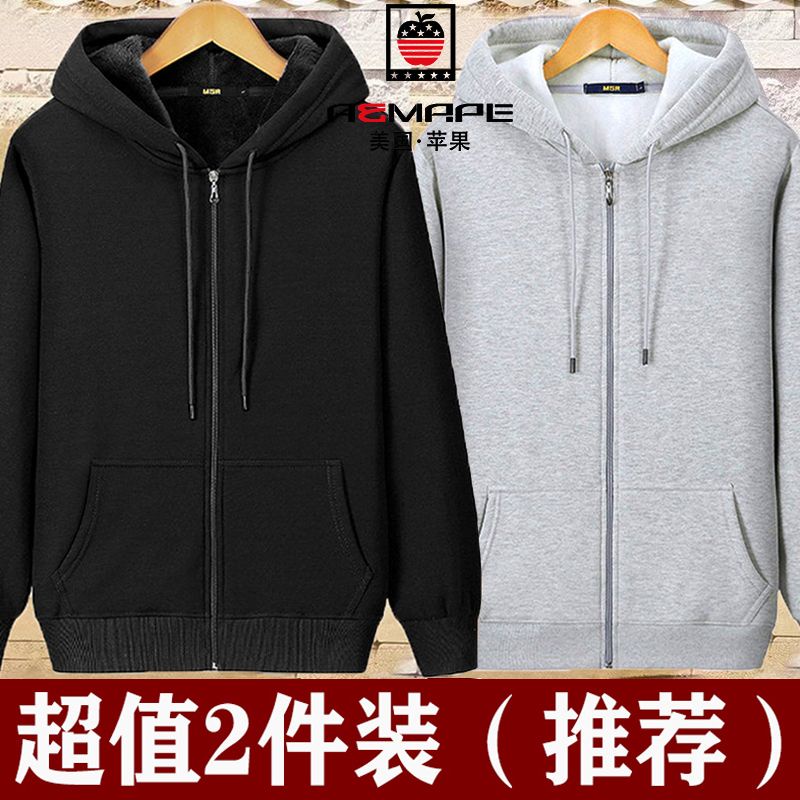 Áo Khoác cotton Dày Dặn Chống Gió Có Nón Hình Quả Táo Mỹ Mùa Thu Đông Cho Nữ