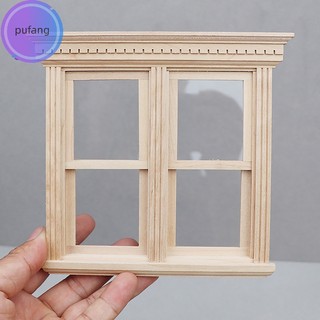 Pufang cửa sổ mini tỉ lệ 1: 12 trang trí nhà búp bê