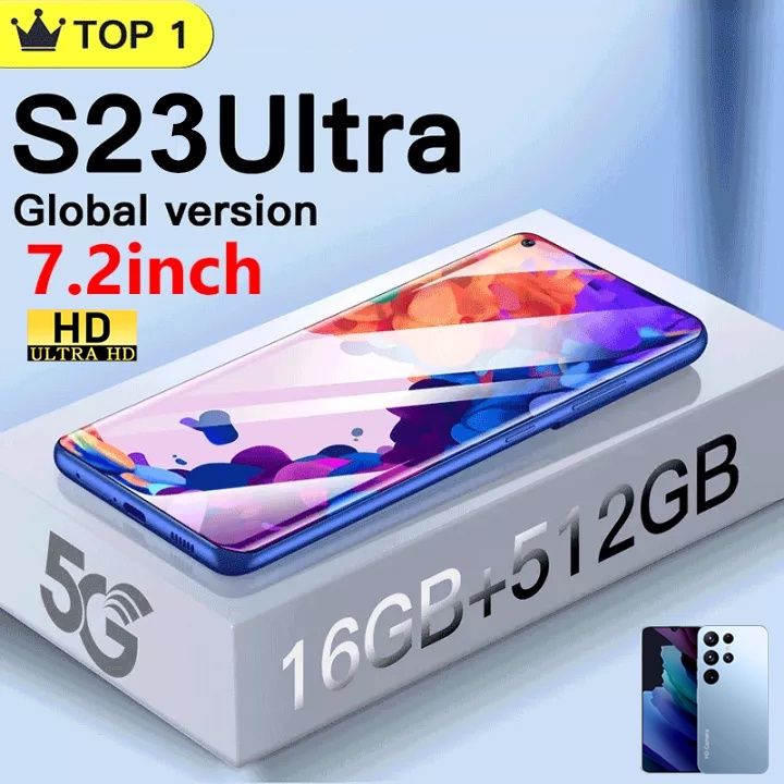 Smartphone Galaxy S23 Ultra nguyên bản Điện thoại di động 16+1TB màn hình 7.5 inch 2 sim kép giá rẻ sinh viên phone