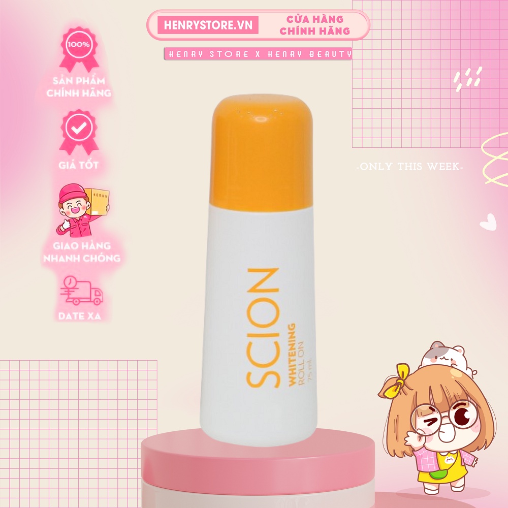 Lăn khử mùi Scion Nuskin Pure White Roll On 75ml của Mỹ