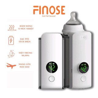 Máy hâm sữa cầm tay finose las02 - 6 mức nhiệt tuỳ chỉnh