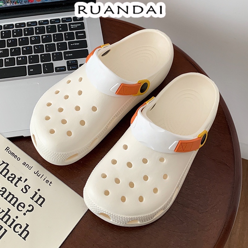 RUANDAI dép sandal nữ dép đi biển dép đế cao Thoải Mái Xinh Xắn  B98G1GT 34Z230826
