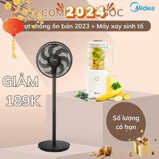 Combo ưu đãi midea quạt chống ồn bản 2023 và máy xay sinh tố