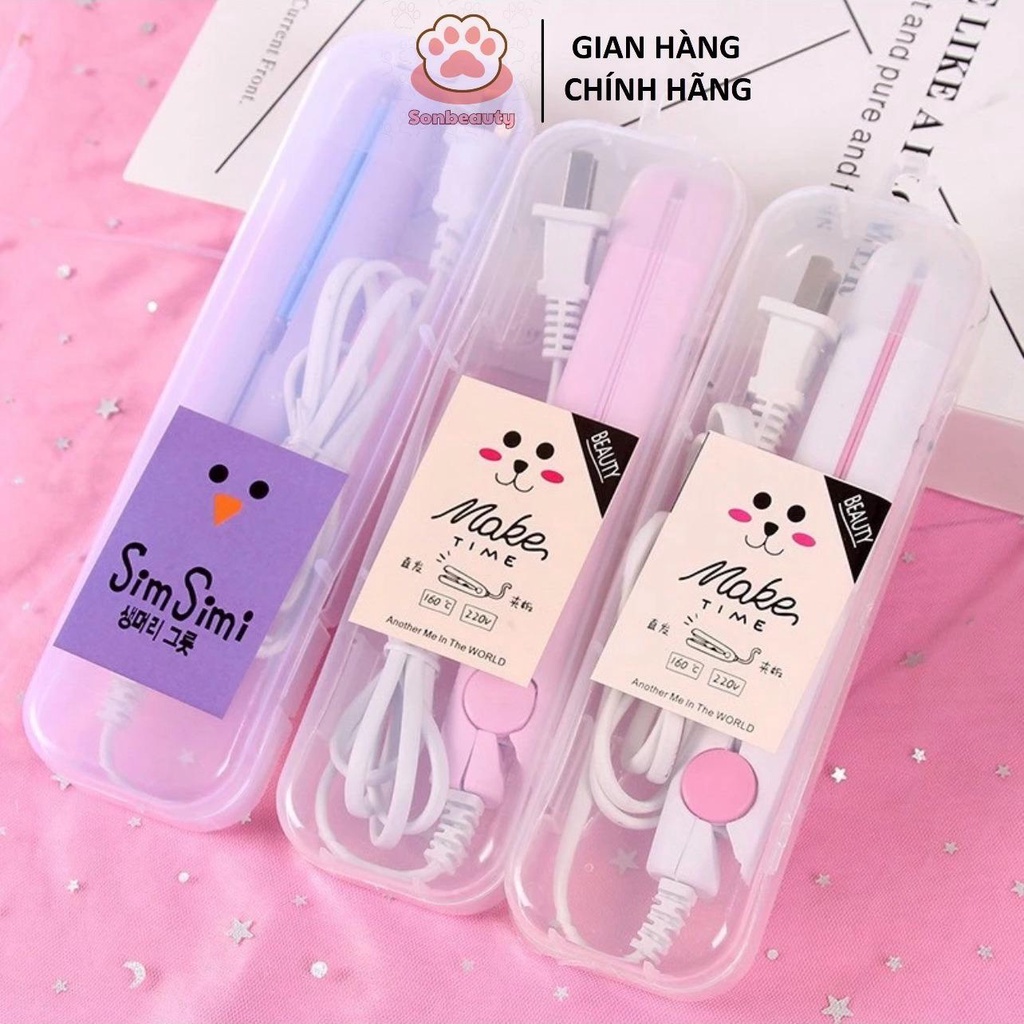 Máy Ép Tóc Mini Cute, Bản Kẹp Tạo Kiểu, Thiết Kế Nhỏ Gọn, Nhiều Màu Dễ Thương, Tiện Mang Đi Du Lịch