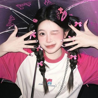 Hian-mini Tóc Nơ Kẹp Tinh Tế Satin Nơ Tóc Barrettes Kawaii Phụ Kiện Tóc